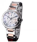 Cartier Ballon Bleu 2-Tone Rose Gold Chronograph Replica Watch